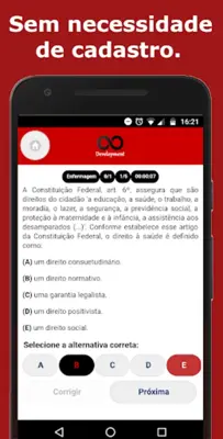 Simulado Concursos Agente Comunitário de Saúde android App screenshot 0