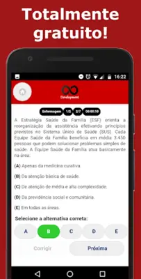 Simulado Concursos Agente Comunitário de Saúde android App screenshot 1